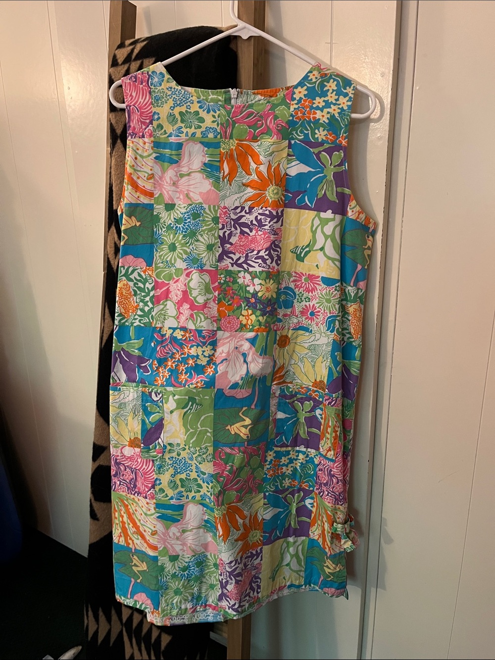 Lilly Pulitzer Classic Patchwork Print Cotton Shift Dress - 12